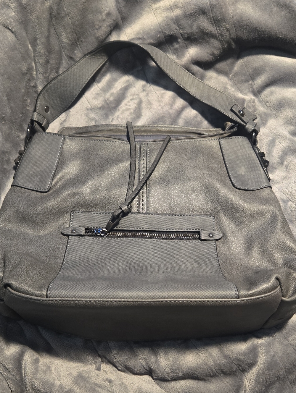 REALER-Hobo Faux Leather Hobo Shoulder Conceal Bag - Picture 5 of 16